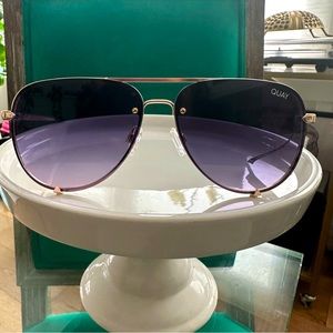 NWT Quay High Key Rimless Mini Sunglasses